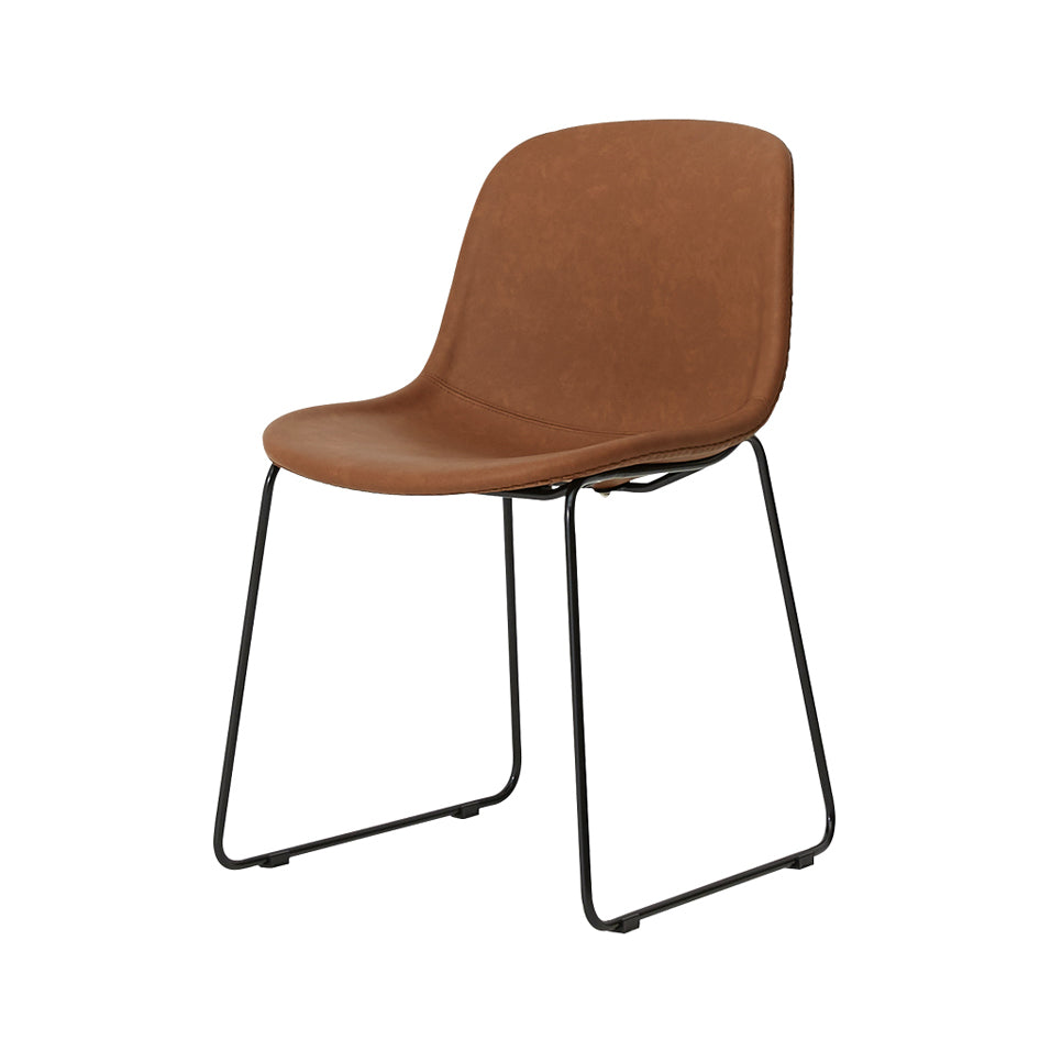 Modern Metal Dining Room Chairs PU Leather Dining Armless Chairs for Home Use Clearhalo ' kitchen&dining_furn' 'Dining Chairs' 'Dining Tables & Seating' 'dining_chair' 'furn' 'furn_dining_chair' 'Furniture' 'furniture_dining_chair' 'Kitchen & Dining Furniture' 'kitchen' 3756063