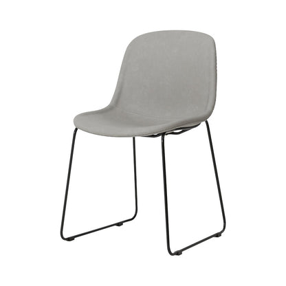 Modern Metal Dining Room Chairs PU Leather Dining Armless Chairs for Home Use Light Gray 1 Piece Clearhalo ' kitchen&dining_furn' 'Dining Chairs' 'Dining Tables & Seating' 'dining_chair' 'furn' 'furn_dining_chair' 'Furniture' 'furniture_dining_chair' 'Kitchen & Dining Furniture' 'kitchen' 3756071