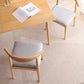 Scandinavian Home Side Chair Open Back Wood Upholstered Dining Room Chair Clearhalo ' kitchen&dining_furn' 'Dining Chairs' 'Dining Tables & Seating' 'dining_chair' 'furn' 'furn_dining_chair' 'Furniture' 'furniture_dining_chair' 'Kitchen & Dining Furniture' 'kitchen' 3756085