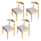 Scandinavian Home Side Chair Open Back Wood Upholstered Dining Room Chair Grey 4 Piece Set Natural Wood Clearhalo ' kitchen&dining_furn' 'Dining Chairs' 'Dining Tables & Seating' 'dining_chair' 'furn' 'furn_dining_chair' 'Furniture' 'furniture_dining_chair' 'Kitchen & Dining Furniture' 'kitchen' 3756103