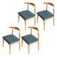 Scandinavian Home Side Chair Open Back Wood Upholstered Dining Room Chair Lake Blue 4 Piece Set Natural Wood Clearhalo ' kitchen&dining_furn' 'Dining Chairs' 'Dining Tables & Seating' 'dining_chair' 'furn' 'furn_dining_chair' 'Furniture' 'furniture_dining_chair' 'Kitchen & Dining Furniture' 'kitchen' 3756115