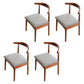 Scandinavian Home Side Chair Open Back Wood Upholstered Dining Room Chair Grey 4 Piece Set Walnut Clearhalo ' kitchen&dining_furn' 'Dining Chairs' 'Dining Tables & Seating' 'dining_chair' 'furn' 'furn_dining_chair' 'Furniture' 'furniture_dining_chair' 'Kitchen & Dining Furniture' 'kitchen' 3756118