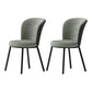 Contemporary Leathaire Restaurant Arm Chair Matte Finish Open Dining Chair Light Gray 2 Piece Set Clearhalo ' kitchen&dining_furn' 'Dining Chairs' 'Dining Tables & Seating' 'dining_chair' 'furn' 'furn_dining_chair' 'Furniture' 'furniture_dining_chair' 'Kitchen & Dining Furniture' 'kitchen' 3756125