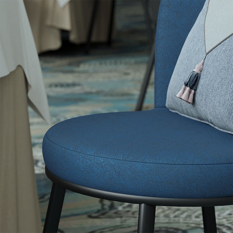 Contemporary Leathaire Restaurant Arm Chair Matte Finish Open Dining Chair Clearhalo ' kitchen&dining_furn' 'Dining Chairs' 'Dining Tables & Seating' 'dining_chair' 'furn' 'furn_dining_chair' 'Furniture' 'furniture_dining_chair' 'Kitchen & Dining Furniture' 'kitchen' 3756133