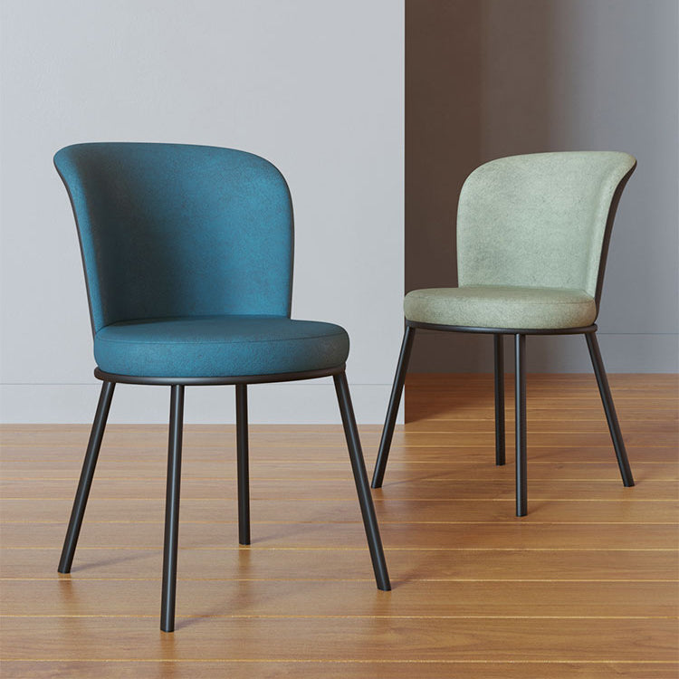 Contemporary Leathaire Restaurant Arm Chair Matte Finish Open Dining Chair Clearhalo ' kitchen&dining_furn' 'Dining Chairs' 'Dining Tables & Seating' 'dining_chair' 'furn' 'furn_dining_chair' 'Furniture' 'furniture_dining_chair' 'Kitchen & Dining Furniture' 'kitchen' 3756144