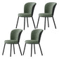 Contemporary Leathaire Restaurant Arm Chair Matte Finish Open Dining Chair Green 4 Piece Set Clearhalo ' kitchen&dining_furn' 'Dining Chairs' 'Dining Tables & Seating' 'dining_chair' 'furn' 'furn_dining_chair' 'Furniture' 'furniture_dining_chair' 'Kitchen & Dining Furniture' 'kitchen' 3756145