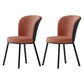 Contemporary Leathaire Restaurant Arm Chair Matte Finish Open Dining Chair Cameo Brown 2 Piece Set Clearhalo ' kitchen&dining_furn' 'Dining Chairs' 'Dining Tables & Seating' 'dining_chair' 'furn' 'furn_dining_chair' 'Furniture' 'furniture_dining_chair' 'Kitchen & Dining Furniture' 'kitchen' 3756149