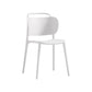 Contemporary Plastic Dining Armless Chair Open Back Dining Side Chair for Kitchen White 1 Piece Clearhalo ' kitchen&dining_furn' 'Dining Chairs' 'Dining Tables & Seating' 'dining_chair' 'furn' 'furn_dining_chair' 'Furniture' 'furniture_dining_chair' 'Kitchen & Dining Furniture' 'kitchen' 3756164