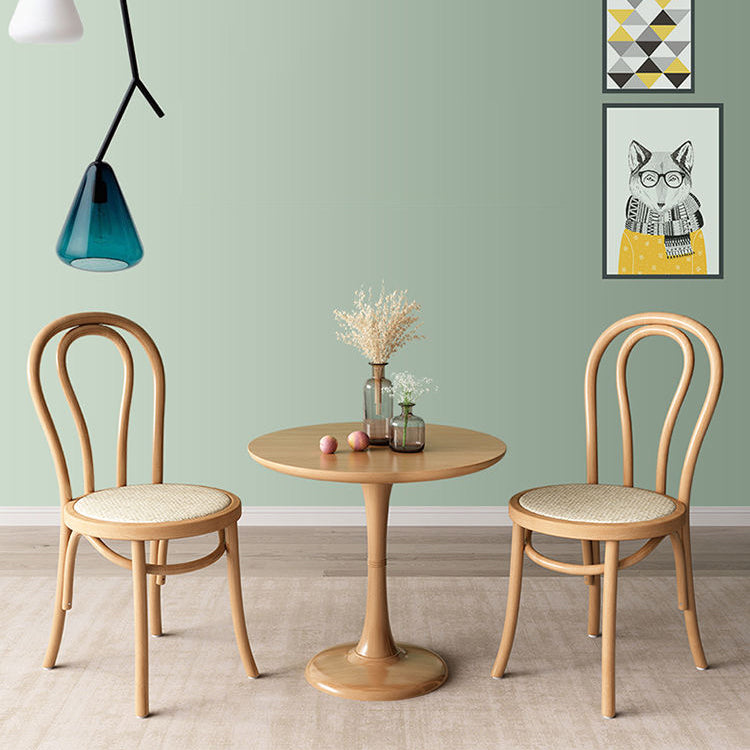 Contemporary Style Beech Wood Chairs Windsor Back Side Kitchen Dining Chair Clearhalo ' kitchen&dining_furn' 'Dining Chairs' 'Dining Tables & Seating' 'dining_chair' 'furn' 'furn_dining_chair' 'Furniture' 'furniture_dining_chair' 'Kitchen & Dining Furniture' 'kitchen' 3756218