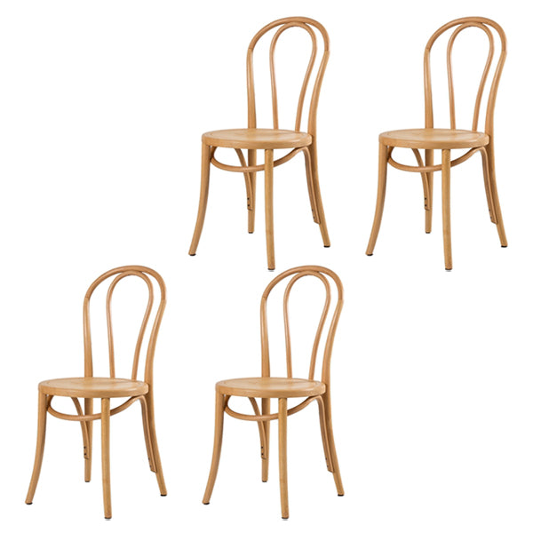 Contemporary Style Beech Wood Chairs Windsor Back Side Kitchen Dining Chair Wood Wood 4 Piece Set Clearhalo ' kitchen&dining_furn' 'Dining Chairs' 'Dining Tables & Seating' 'dining_chair' 'furn' 'furn_dining_chair' 'Furniture' 'furniture_dining_chair' 'Kitchen & Dining Furniture' 'kitchen' 3756220