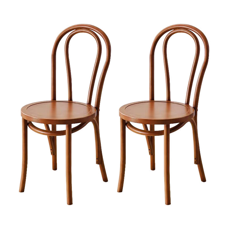 Contemporary Style Beech Wood Chairs Windsor Back Side Kitchen Dining Chair Walnut Wood 2 Piece Set Clearhalo ' kitchen&dining_furn' 'Dining Chairs' 'Dining Tables & Seating' 'dining_chair' 'furn' 'furn_dining_chair' 'Furniture' 'furniture_dining_chair' 'Kitchen & Dining Furniture' 'kitchen' 3756229