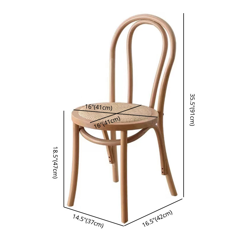 Contemporary Style Beech Wood Chairs Windsor Back Side Kitchen Dining Chair Clearhalo ' kitchen&dining_furn' 'Dining Chairs' 'Dining Tables & Seating' 'dining_chair' 'furn' 'furn_dining_chair' 'Furniture' 'furniture_dining_chair' 'Kitchen & Dining Furniture' 'kitchen' 3756233