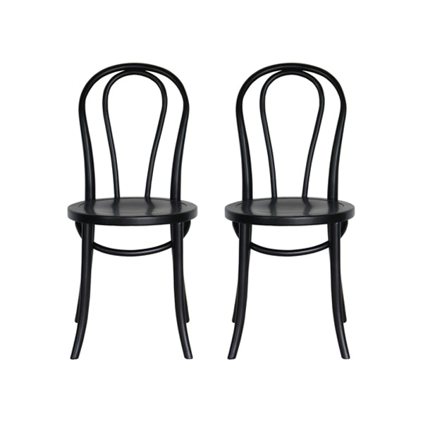 Contemporary Style Beech Wood Chairs Windsor Back Side Kitchen Dining Chair Black Wood 2 Piece Set Clearhalo ' kitchen&dining_furn' 'Dining Chairs' 'Dining Tables & Seating' 'dining_chair' 'furn' 'furn_dining_chair' 'Furniture' 'furniture_dining_chair' 'Kitchen & Dining Furniture' 'kitchen' 3756243