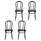 Contemporary Style Beech Wood Chairs Windsor Back Side Kitchen Dining Chair Black Wood 4 Piece Set Clearhalo ' kitchen&dining_furn' 'Dining Chairs' 'Dining Tables & Seating' 'dining_chair' 'furn' 'furn_dining_chair' 'Furniture' 'furniture_dining_chair' 'Kitchen & Dining Furniture' 'kitchen' 3756244