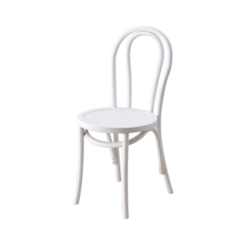 Contemporary Style Beech Wood Chairs Windsor Back Side Kitchen Dining Chair Cream Wood 1 Piece Clearhalo ' kitchen&dining_furn' 'Dining Chairs' 'Dining Tables & Seating' 'dining_chair' 'furn' 'furn_dining_chair' 'Furniture' 'furniture_dining_chair' 'Kitchen & Dining Furniture' 'kitchen' 3756251