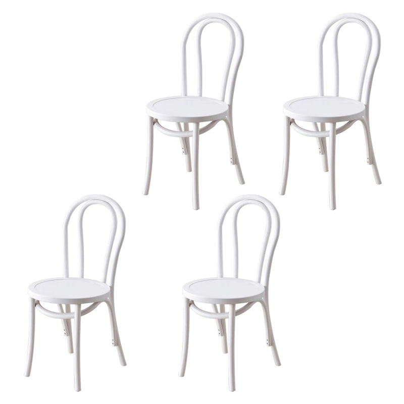 Contemporary Style Beech Wood Chairs Windsor Back Side Kitchen Dining Chair Cream Wood 4 Piece Set Clearhalo ' kitchen&dining_furn' 'Dining Chairs' 'Dining Tables & Seating' 'dining_chair' 'furn' 'furn_dining_chair' 'Furniture' 'furniture_dining_chair' 'Kitchen & Dining Furniture' 'kitchen' 3756253