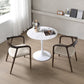 Round Sintered Stone White Dining Table Simplicity Tulip Base Table for Dining Room Clearhalo ' dining_table' 'Dining Tables & Seating' 'Dining Tables' 'furn' 'furn_dining_table' 'Furniture' 'furniture_dining_table' 'Kitchen & Dining Furniture' 'kitchen&dining_furn' 'kitchen' 'kitchen_dining_table' 3756314