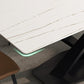 Contemporary Rectangle Shape Kitchen Dining Table Sintered Stone Dining Table with Pedestal Base Clearhalo ' dining_table' 'Dining Tables & Seating' 'Dining Tables' 'furn' 'furn_dining_table' 'Furniture' 'furniture_dining_table' 'Kitchen & Dining Furniture' 'kitchen&dining_furn' 'kitchen' 'kitchen_dining_table' 3756374