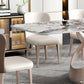 Metal Traditional Luxury Rectangle Dining Table Sintered Stone Table with Pedestal Base Clearhalo ' dining_table' 'Dining Tables & Seating' 'Dining Tables' 'furn' 'furn_dining_table' 'Furniture' 'furniture_dining_table' 'Kitchen & Dining Furniture' 'kitchen&dining_furn' 'kitchen' 'kitchen_dining_table' 3756390