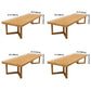 Rectangle Wood Color Dining Table Solid Wood Table Modern with Double Pedestal Clearhalo ' dining_table' 'Dining Tables & Seating' 'Dining Tables' 'furn' 'furn_dining_table' 'Furniture' 'furniture_dining_table' 'Kitchen & Dining Furniture' 'kitchen&dining_furn' 'kitchen' 'kitchen_dining_table' 3756403