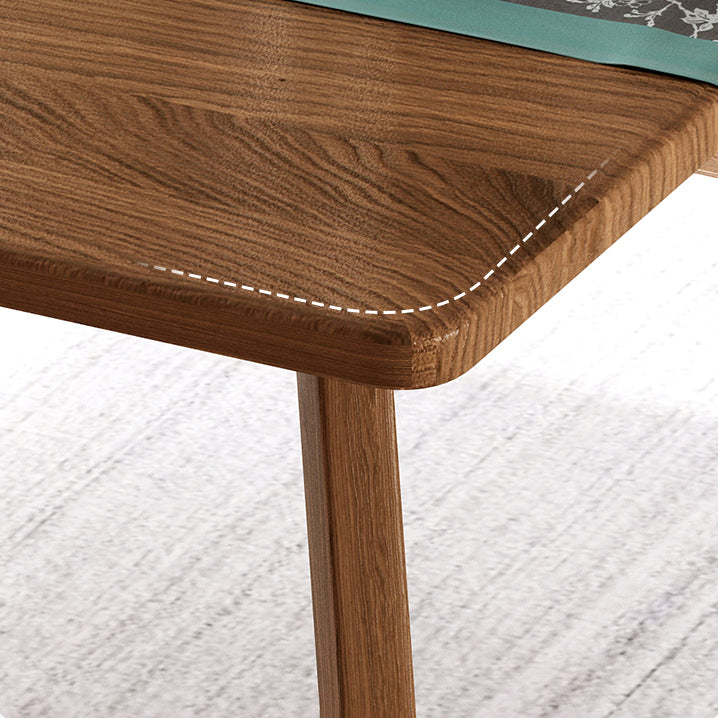 Rectangle Shape Modern Dining Table Wood Color Fixed Table with Wooden Clearhalo ' dining_table' 'Dining Tables & Seating' 'Dining Tables' 'furn' 'furn_dining_table' 'Furniture' 'furniture_dining_table' 'Kitchen & Dining Furniture' 'kitchen&dining_furn' 'kitchen' 'kitchen_dining_table' 3756418