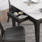 Modern Style Home Sintered Stone Dining Table Rectangle Shape Table with Ash Wood Base Clearhalo ' dining_table' 'Dining Tables & Seating' 'Dining Tables' 'furn' 'furn_dining_table' 'Furniture' 'furniture_dining_table' 'Kitchen & Dining Furniture' 'kitchen&dining_furn' 'kitchen' 'kitchen_dining_table' 3756424