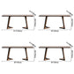 Modern Solid Wood Brown Dining Table Rectangle Shape Dining Table with Double Pedestal Bases Clearhalo ' dining_table' 'Dining Tables & Seating' 'Dining Tables' 'furn' 'furn_dining_table' 'Furniture' 'furniture_dining_table' 'Kitchen & Dining Furniture' 'kitchen&dining_furn' 'kitchen' 'kitchen_dining_table' 3756454