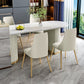 Metal Traditional Luxury Free Form Indoor Table Sintered Stone Table for Kitchen and Dining Room Clearhalo ' dining_table' 'Dining Tables & Seating' 'Dining Tables' 'furn' 'furn_dining_table' 'Furniture' 'furniture_dining_table' 'Kitchen & Dining Furniture' 'kitchen&dining_furn' 'kitchen' 'kitchen_dining_table' 3756492