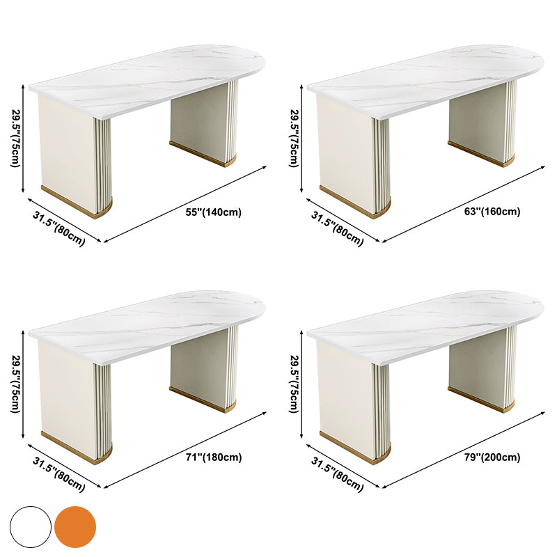 Metal Traditional Luxury Free Form Indoor Table Sintered Stone Table for Kitchen and Dining Room Clearhalo ' dining_table' 'Dining Tables & Seating' 'Dining Tables' 'furn' 'furn_dining_table' 'Furniture' 'furniture_dining_table' 'Kitchen & Dining Furniture' 'kitchen&dining_furn' 'kitchen' 'kitchen_dining_table' 3756493