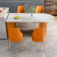 Metal Traditional Luxury Free Form Indoor Table Sintered Stone Table for Kitchen and Dining Room Clearhalo ' dining_table' 'Dining Tables & Seating' 'Dining Tables' 'furn' 'furn_dining_table' 'Furniture' 'furniture_dining_table' 'Kitchen & Dining Furniture' 'kitchen&dining_furn' 'kitchen' 'kitchen_dining_table' 3756495