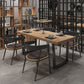 Industrial Style Solid Wood Dining Table Brown Rectangle Sled Base Table for Dinning Room Clearhalo ' dining_table' 'Dining Tables & Seating' 'Dining Tables' 'furn' 'furn_dining_table' 'Furniture' 'furniture_dining_table' 'Kitchen & Dining Furniture' 'kitchen&dining_furn' 'kitchen' 'kitchen_dining_table' 3756496
