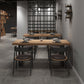 Industrial Style Solid Wood Dining Table Brown Rectangle Sled Base Table for Dinning Room Clearhalo ' dining_table' 'Dining Tables & Seating' 'Dining Tables' 'furn' 'furn_dining_table' 'Furniture' 'furniture_dining_table' 'Kitchen & Dining Furniture' 'kitchen&dining_furn' 'kitchen' 'kitchen_dining_table' 3756506