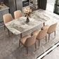 Simplicity Style Home Sintered Stone Dining Table Rectangle Shape Table with Ash Wood Base Clearhalo ' dining_table' 'Dining Tables & Seating' 'Dining Tables' 'furn' 'furn_dining_table' 'Furniture' 'furniture_dining_table' 'Kitchen & Dining Furniture' 'kitchen&dining_furn' 'kitchen' 'kitchen_dining_table' 3756510