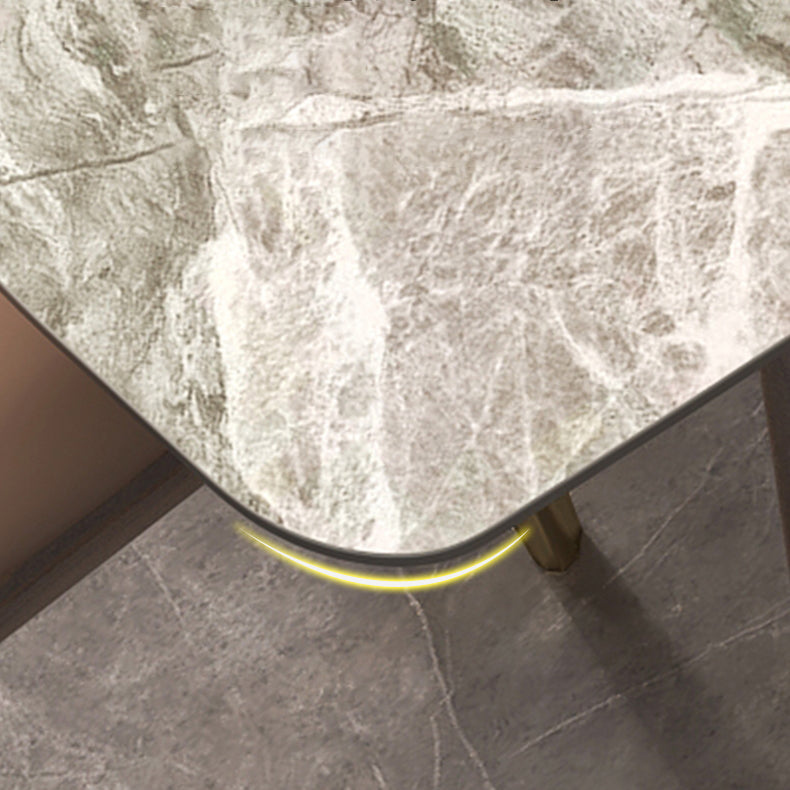 Simplicity Style Home Sintered Stone Dining Table Rectangle Shape Table with Ash Wood Base Clearhalo ' dining_table' 'Dining Tables & Seating' 'Dining Tables' 'furn' 'furn_dining_table' 'Furniture' 'furniture_dining_table' 'Kitchen & Dining Furniture' 'kitchen&dining_furn' 'kitchen' 'kitchen_dining_table' 3756511