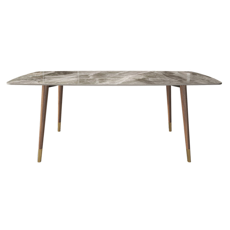 Simplicity Style Home Sintered Stone Dining Table Rectangle Shape Table with Ash Wood Base Without Chairs Clearhalo ' dining_table' 'Dining Tables & Seating' 'Dining Tables' 'furn' 'furn_dining_table' 'Furniture' 'furniture_dining_table' 'Kitchen & Dining Furniture' 'kitchen&dining_furn' 'kitchen' 'kitchen_dining_table' 3756512
