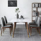 Modern Style Stone Dining Table 4-foot Dining Site Table for Dining Room Clearhalo ' dining_table' 'Dining Tables & Seating' 'Dining Tables' 'furn' 'furn_dining_table' 'Furniture' 'furniture_dining_table' 'Kitchen & Dining Furniture' 'kitchen&dining_furn' 'kitchen' 'kitchen_dining_table' 3756515