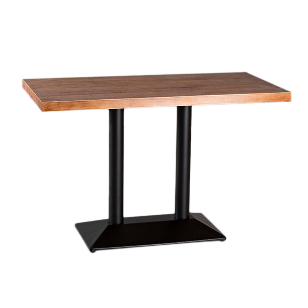 Solid Wood Industrial Style Dining Table Brown Table with Black Frame for Dinning Room Rectangle Without Chairs Clearhalo ' dining_table' 'Dining Tables & Seating' 'Dining Tables' 'furn' 'furn_dining_table' 'Furniture' 'furniture_dining_table' 'Kitchen & Dining Furniture' 'kitchen&dining_furn' 'kitchen' 'kitchen_dining_table' 3756532