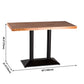 Solid Wood Industrial Style Dining Table Brown Table with Black Frame for Dinning Room Clearhalo ' dining_table' 'Dining Tables & Seating' 'Dining Tables' 'furn' 'furn_dining_table' 'Furniture' 'furniture_dining_table' 'Kitchen & Dining Furniture' 'kitchen&dining_furn' 'kitchen' 'kitchen_dining_table' 3756538