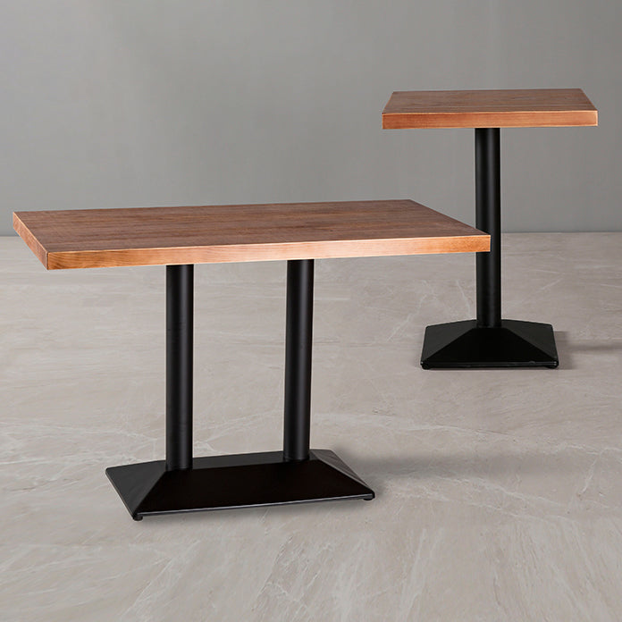 Solid Wood Industrial Style Dining Table Brown Table with Black Frame for Dinning Room Clearhalo ' dining_table' 'Dining Tables & Seating' 'Dining Tables' 'furn' 'furn_dining_table' 'Furniture' 'furniture_dining_table' 'Kitchen & Dining Furniture' 'kitchen&dining_furn' 'kitchen' 'kitchen_dining_table' 3756539