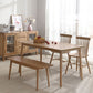 Simple Brown Standard Dining Table Solid Wood Rectangle Dining Table with 4 Legs Base Clearhalo ' dining_table' 'Dining Tables & Seating' 'Dining Tables' 'furn' 'furn_dining_table' 'Furniture' 'furniture_dining_table' 'Kitchen & Dining Furniture' 'kitchen&dining_furn' 'kitchen' 'kitchen_dining_table' 3756555