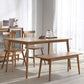 Simple Brown Standard Dining Table Solid Wood Rectangle Dining Table with 4 Legs Base Clearhalo ' dining_table' 'Dining Tables & Seating' 'Dining Tables' 'furn' 'furn_dining_table' 'Furniture' 'furniture_dining_table' 'Kitchen & Dining Furniture' 'kitchen&dining_furn' 'kitchen' 'kitchen_dining_table' 3756556