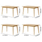 Simple Brown Standard Dining Table Solid Wood Rectangle Dining Table with 4 Legs Base Clearhalo ' dining_table' 'Dining Tables & Seating' 'Dining Tables' 'furn' 'furn_dining_table' 'Furniture' 'furniture_dining_table' 'Kitchen & Dining Furniture' 'kitchen&dining_furn' 'kitchen' 'kitchen_dining_table' 3756563