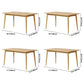 Simple Brown Standard Dining Table Solid Wood Rectangle Dining Table with 4 Legs Base Clearhalo ' dining_table' 'Dining Tables & Seating' 'Dining Tables' 'furn' 'furn_dining_table' 'Furniture' 'furniture_dining_table' 'Kitchen & Dining Furniture' 'kitchen&dining_furn' 'kitchen' 'kitchen_dining_table' 3756564