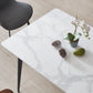 Sintered Stone Top Dining Table Rectangle Table with Metal Base and 4 Legs Clearhalo ' dining_table' 'Dining Tables & Seating' 'Dining Tables' 'furn' 'furn_dining_table' 'Furniture' 'furniture_dining_table' 'Kitchen & Dining Furniture' 'kitchen&dining_furn' 'kitchen' 'kitchen_dining_table' 3756572