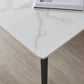 Sintered Stone Top Dining Table Rectangle Table with Metal Base and 4 Legs Clearhalo ' dining_table' 'Dining Tables & Seating' 'Dining Tables' 'furn' 'furn_dining_table' 'Furniture' 'furniture_dining_table' 'Kitchen & Dining Furniture' 'kitchen&dining_furn' 'kitchen' 'kitchen_dining_table' 3756573