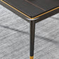 Ash Wood Base Modern Sintered Stone Dining Table Rectangular Table in Black Clearhalo ' dining_table' 'Dining Tables & Seating' 'Dining Tables' 'furn' 'furn_dining_table' 'Furniture' 'furniture_dining_table' 'Kitchen & Dining Furniture' 'kitchen&dining_furn' 'kitchen' 'kitchen_dining_table' 3756616
