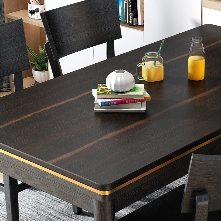 Ash Wood Base Modern Sintered Stone Dining Table Rectangular Table in Black Clearhalo ' dining_table' 'Dining Tables & Seating' 'Dining Tables' 'furn' 'furn_dining_table' 'Furniture' 'furniture_dining_table' 'Kitchen & Dining Furniture' 'kitchen&dining_furn' 'kitchen' 'kitchen_dining_table' 3756618
