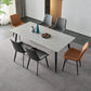 Contemporary Rectangle 4-foot Home Furniture Stone Dining Room Collection Gray Without Chairs Clearhalo ' dining_table' 'Dining Tables & Seating' 'Dining Tables' 'furn' 'furn_dining_table' 'Furniture' 'furniture_dining_table' 'Kitchen & Dining Furniture' 'kitchen&dining_furn' 'kitchen' 'kitchen_dining_table' 3756624