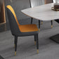 Sintered Stone Top Dining Table Modern Rectangle Table with Metal Pedestal Clearhalo ' dining_table' 'Dining Tables & Seating' 'Dining Tables' 'furn' 'furn_dining_table' 'Furniture' 'furniture_dining_table' 'Kitchen & Dining Furniture' 'kitchen&dining_furn' 'kitchen' 'kitchen_dining_table' 3756642