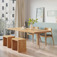 Contemporary Khaki Standard Dining Table Solid Wood Rectangle Dining Table with Double Pedestal Base Clearhalo ' dining_table' 'Dining Tables & Seating' 'Dining Tables' 'furn' 'furn_dining_table' 'Furniture' 'furniture_dining_table' 'Kitchen & Dining Furniture' 'kitchen&dining_furn' 'kitchen' 'kitchen_dining_table' 3756647